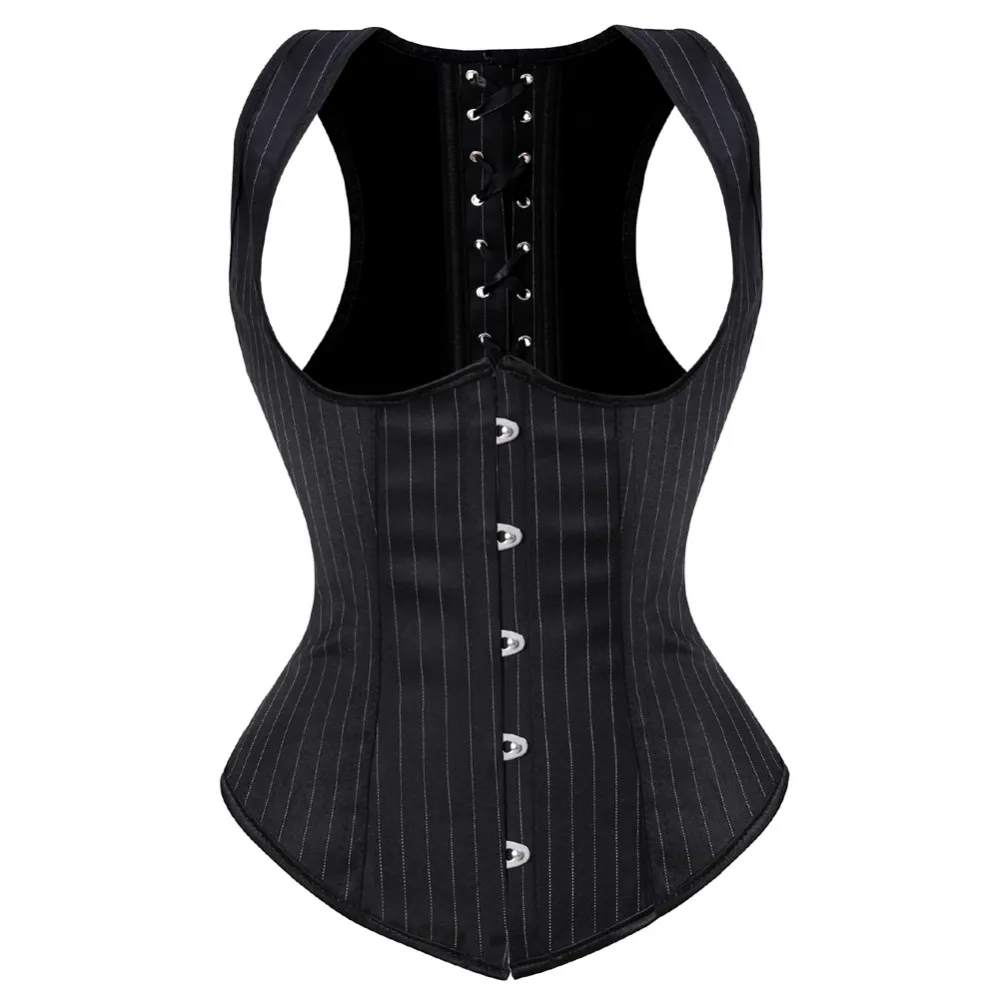 Corset Waist Cinch - Women's Gothic Jacquard Underbust Corset Sexy
