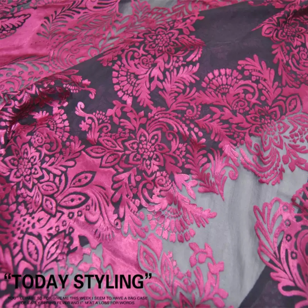 Fashion Large Pink Flower Desi - Robe Silk Women 评论和价格