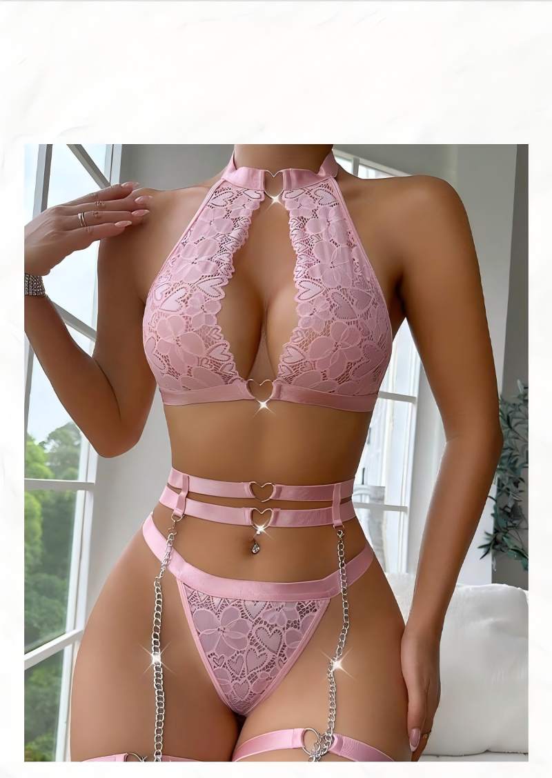 Sexy Lingerie Set Push Up Lace - Push Up Bra Padded 评论和价格