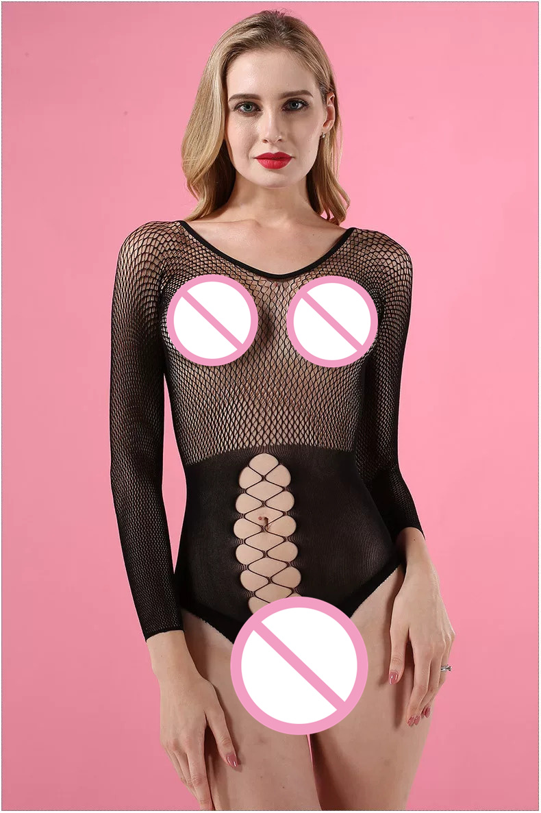 Sexy Black Fishnet Lingerie Bo - Bodystocking Fishnet 评论和价格