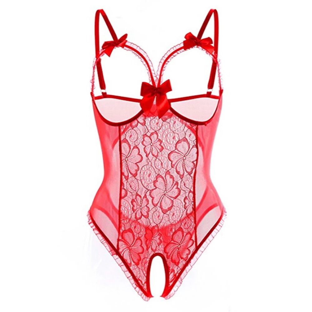 Women Sexy Open Bra Strap Ling - Babydoll Chemise Night 评论和价格