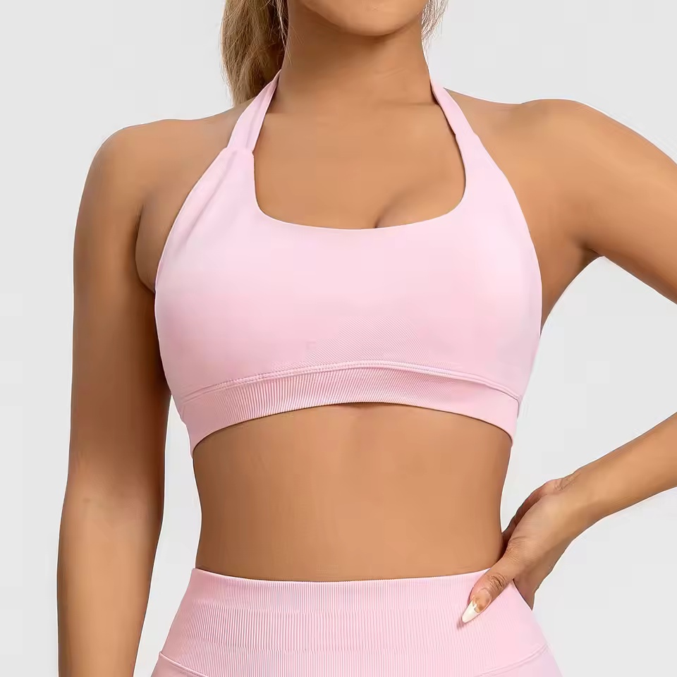 Sports Bra Women Seamless Halt - Push Up Bra Padded 评论和价格