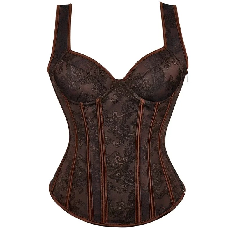 Women Floral Print Corset Top  - Shapewear Bodysuit Firm 评论和价格