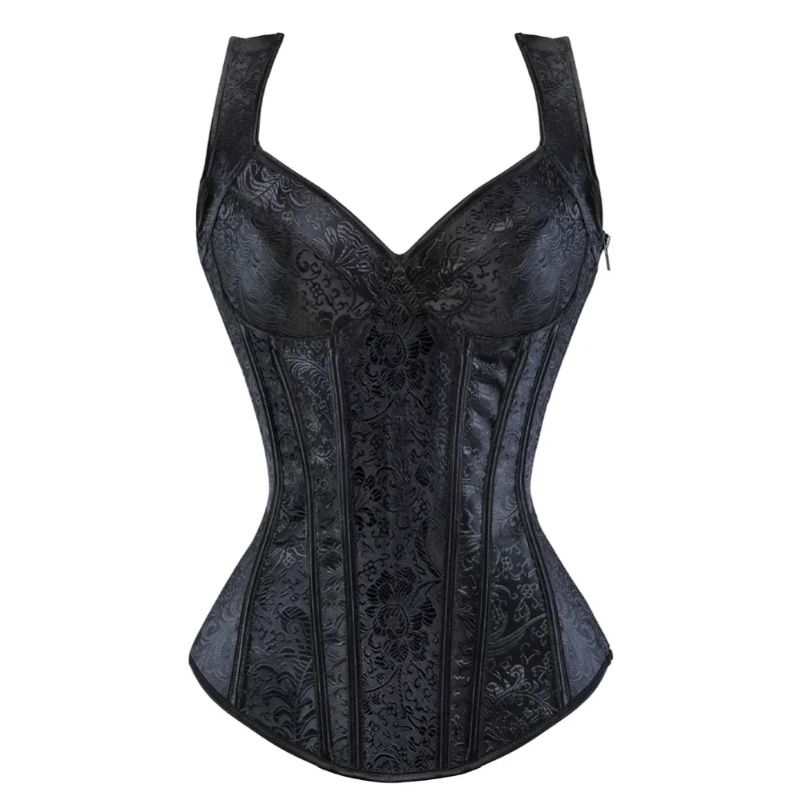 Women Floral Print Corset Top  - Shapewear Bodysuit Firm 评论和价格
