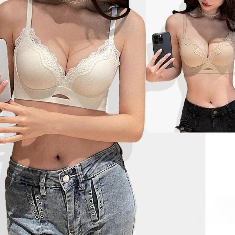 Elegant Matte Lace Bralette AB - Bralette Wireless Soft 评论和价格