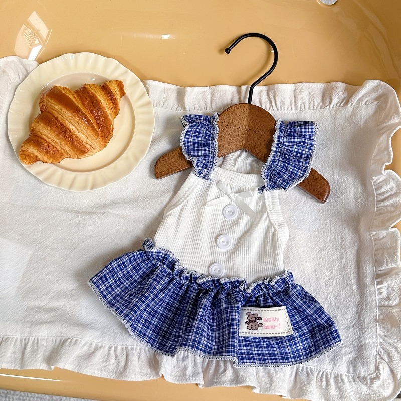 Pet Dress Summer Vest Checkere - Lace Teddy Lingerie 评论和价格