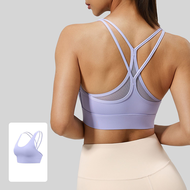 2026 New Women Sexy Mesh Cross - Sports Bra High Impact 评论和价格