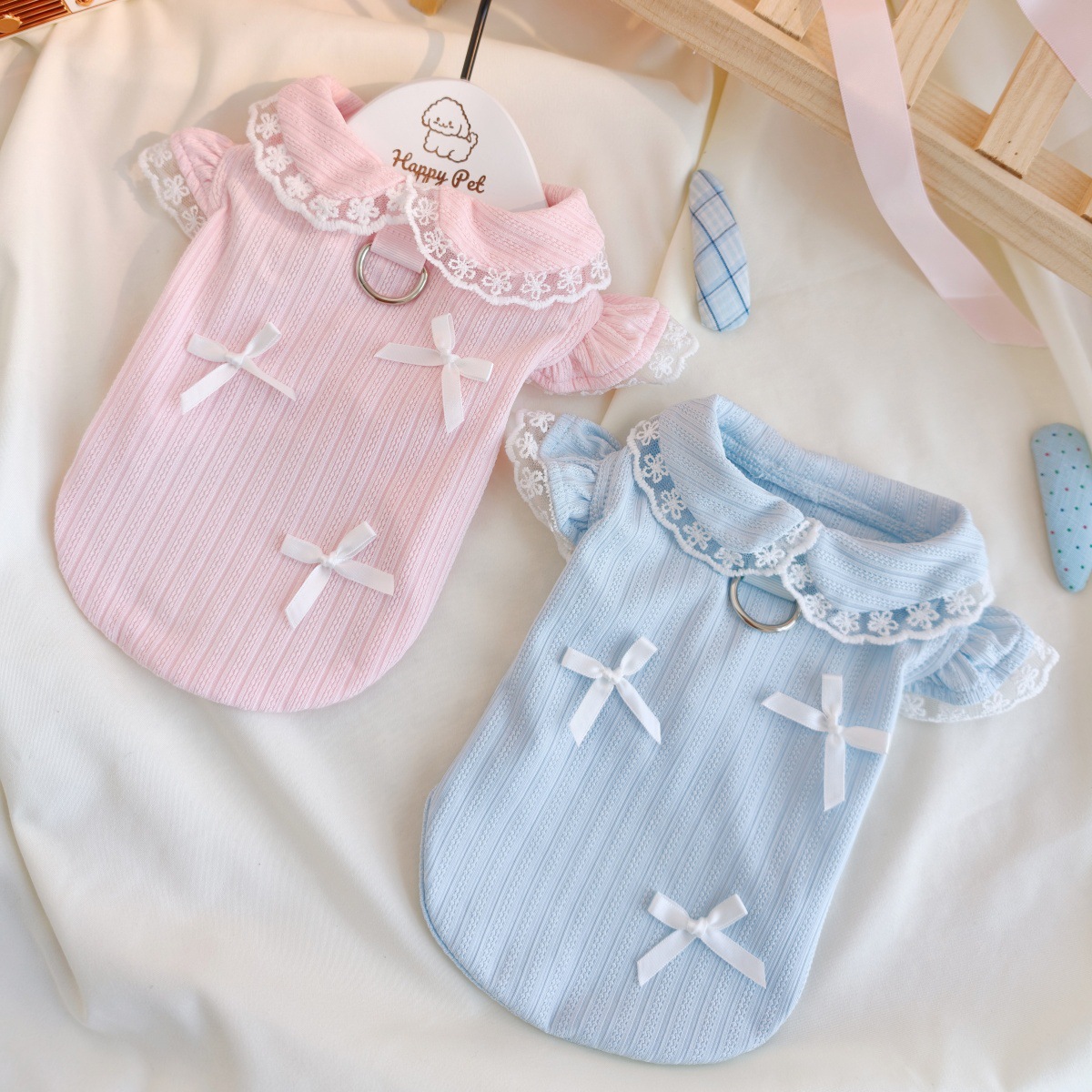 Pet Spring Lace Bow Vest Can P - Lace Teddy Lingerie 评论和价格