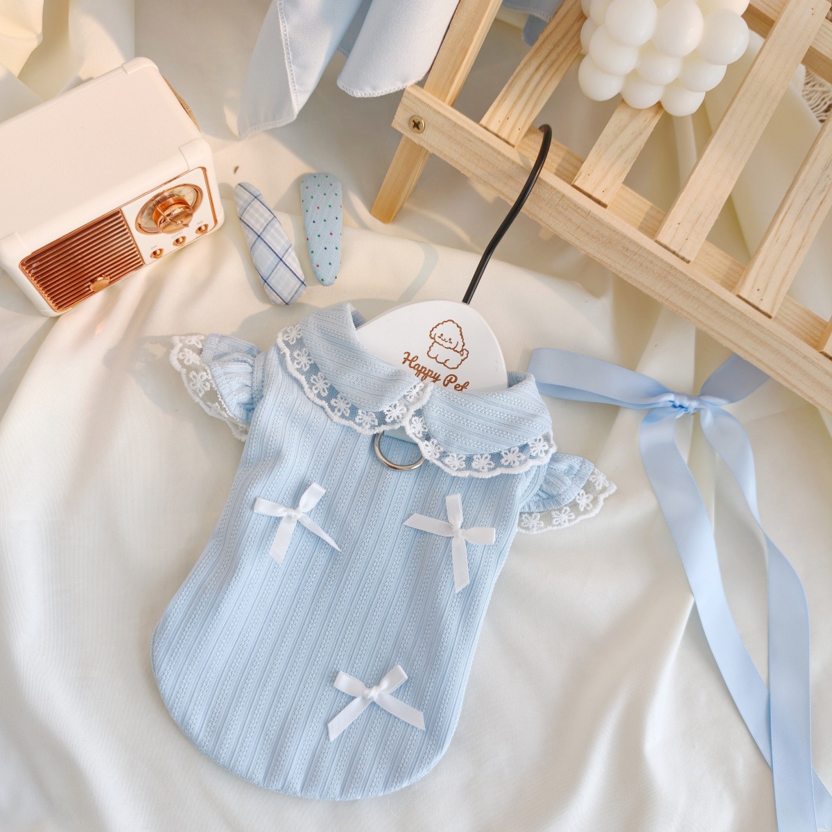 Pet Spring Lace Bow Vest Can P - Lace Teddy Lingerie 评论和价格