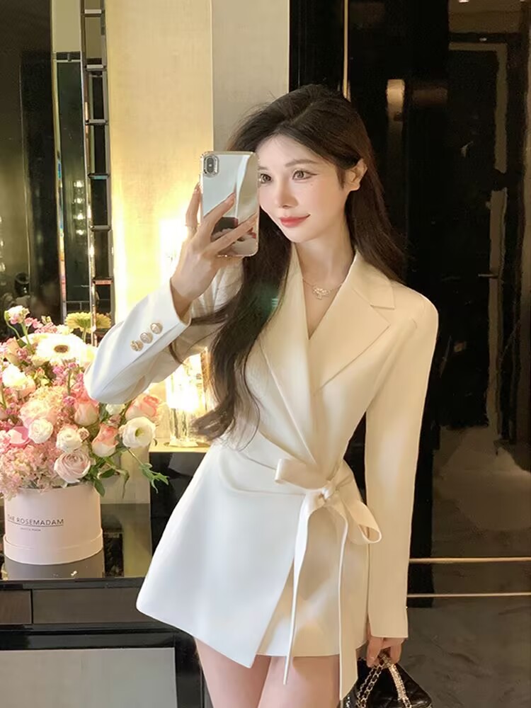 Solid Color 2026 Autumn New Ko - Corset Waist Cinch 评论和价格