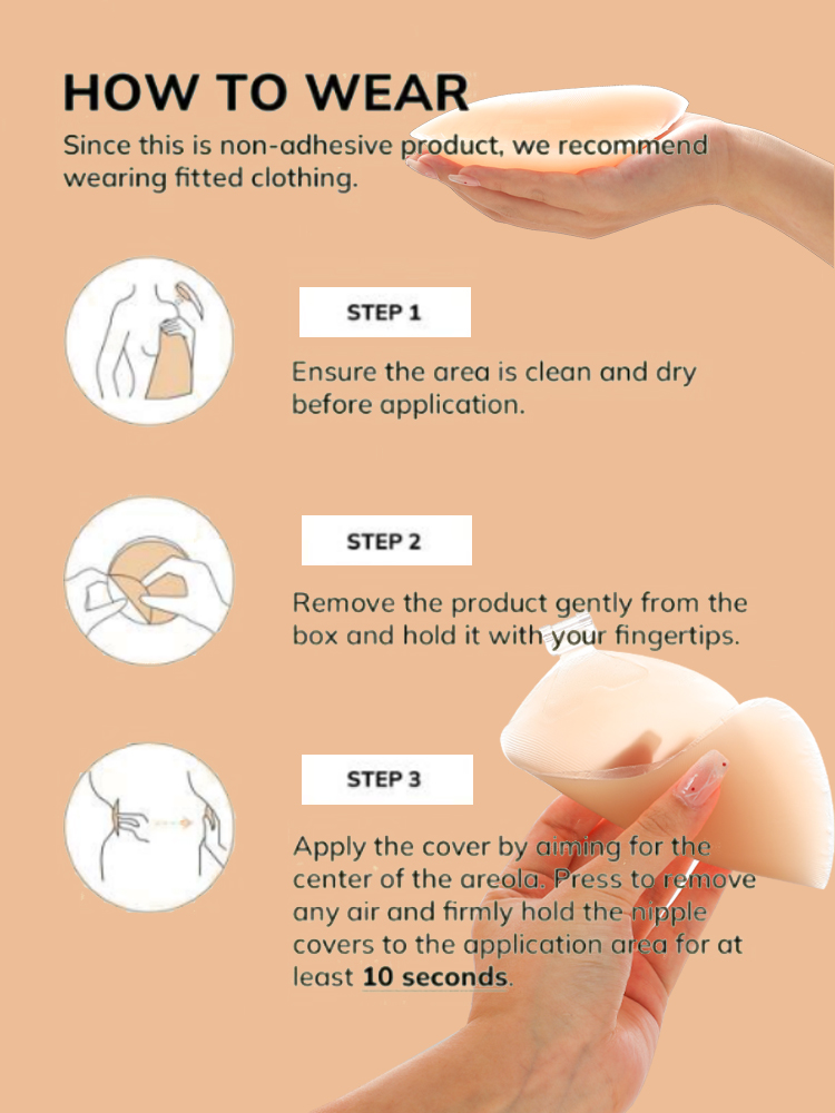 Women's Reusable Invisible Sil - Nipple Cover Pasties 评论和价格