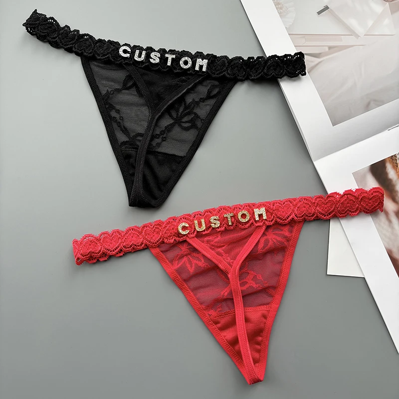 Personality Custom Thong Name  - Thong Bikini Women 评论和价格