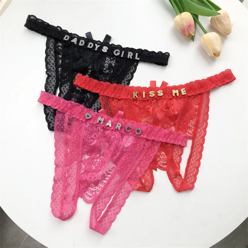 Customized Crystal Name Letter - Thong Bikini Women 评论和价格