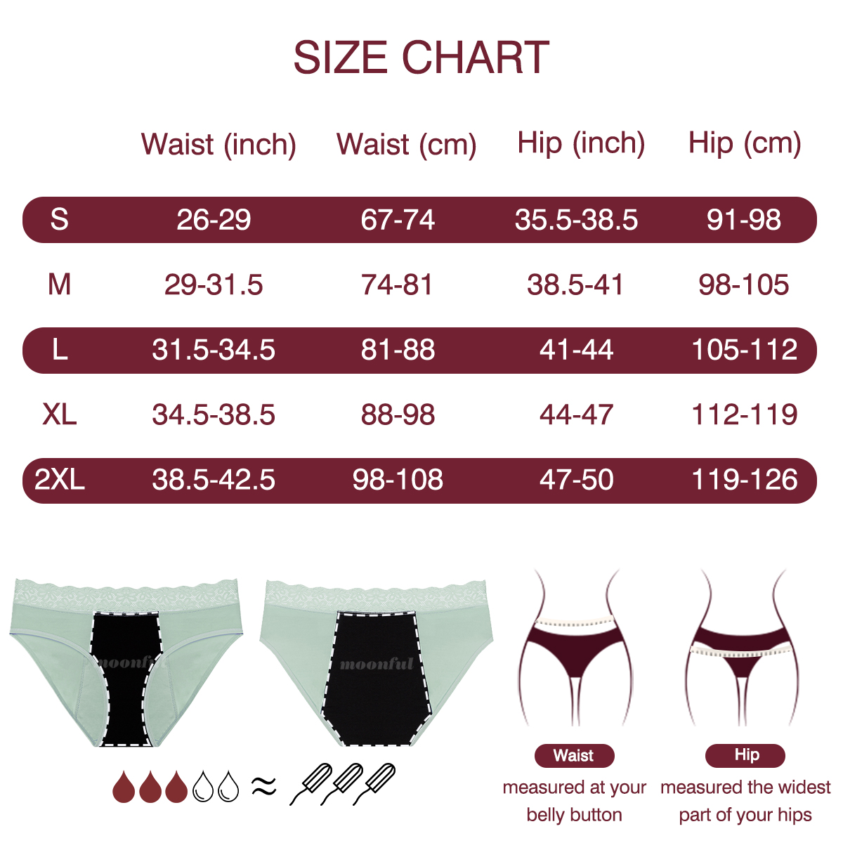 Menstrual Cycle Absorbent Unde - Period Panty Absorbent 评论和价格