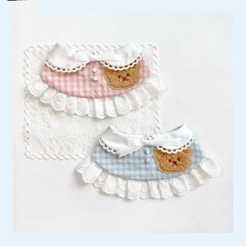Pet Spring Plaid Cute Bib Pet  - Lace Teddy Lingerie 评论和价格