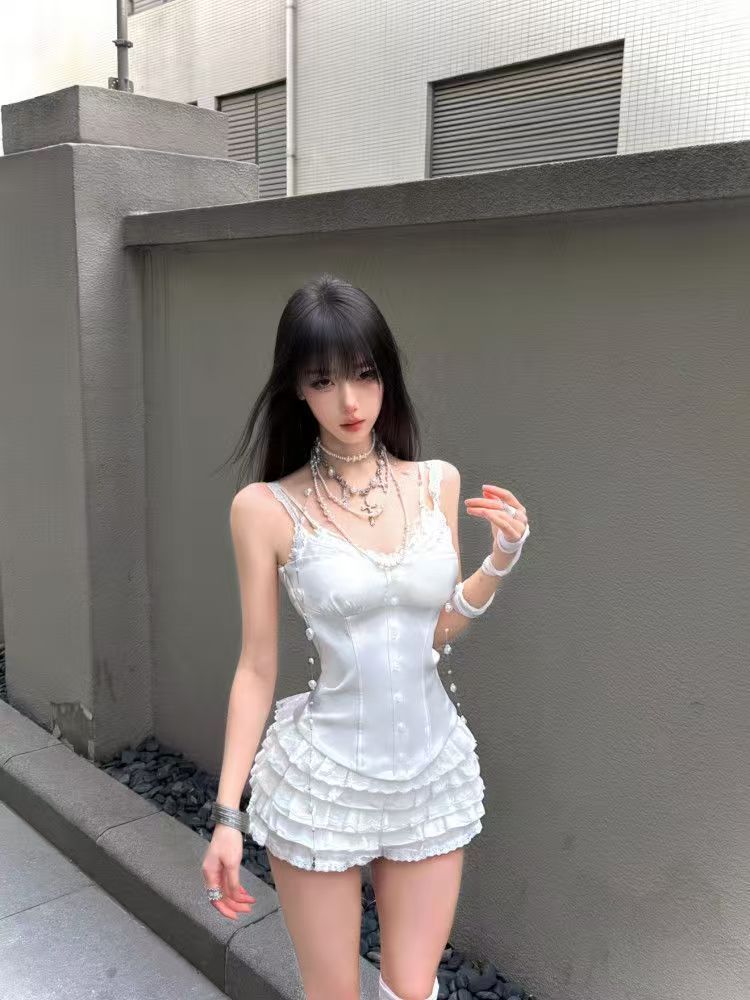 Coquette Lace Corset 2 Piece S - Cami Top Lace 评论和价格
