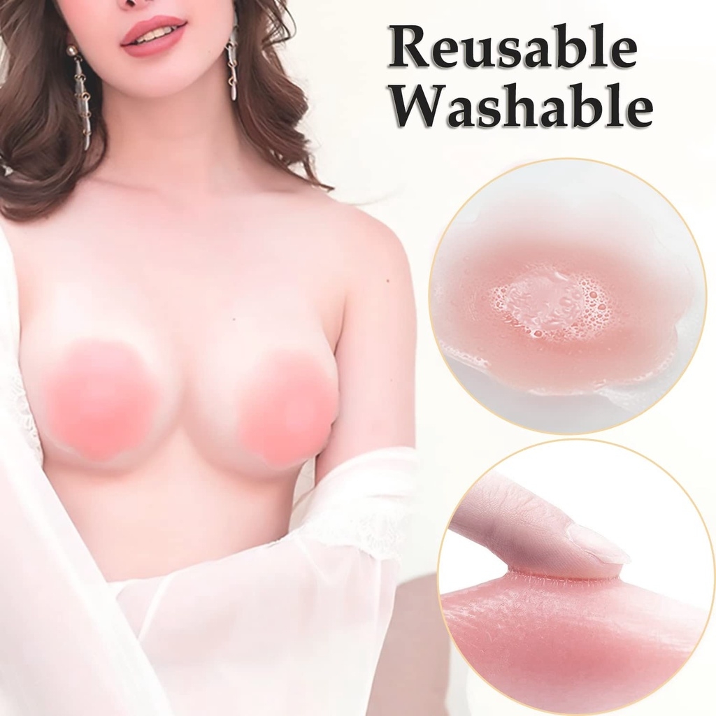 6/12PCS Invisible Self Adhesiv - Silicone Bra Adhesive 评论和价格