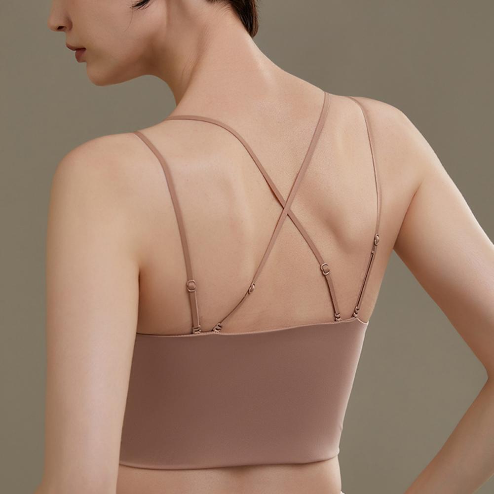 Women Spaghetti Strap Sports B - Bralette Wireless Soft 评论和价格