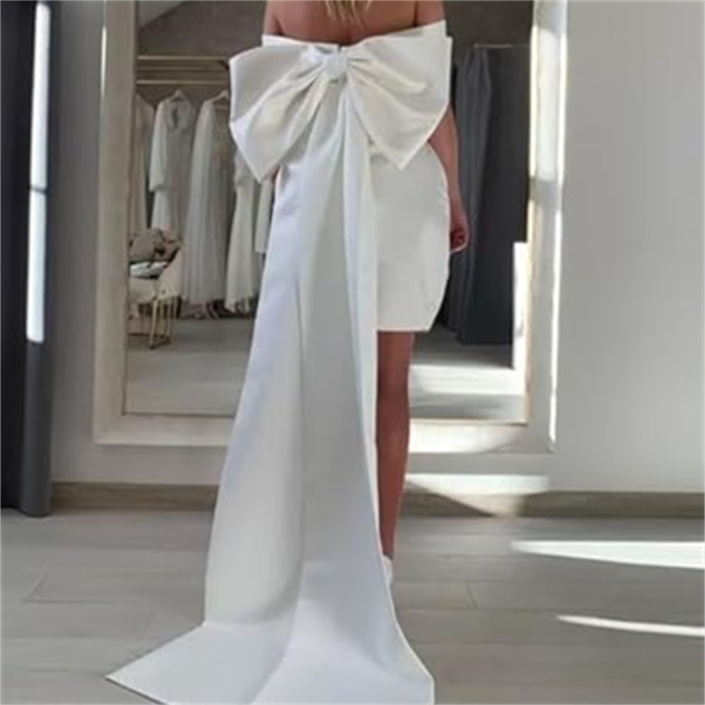Love Elegant Big Bow for Brida - Robe Silk Women 评论和价格