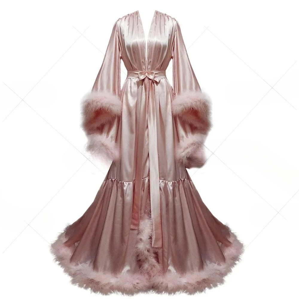 Customized Bathrobe for Women  - Robe Silk Women 评论和价格