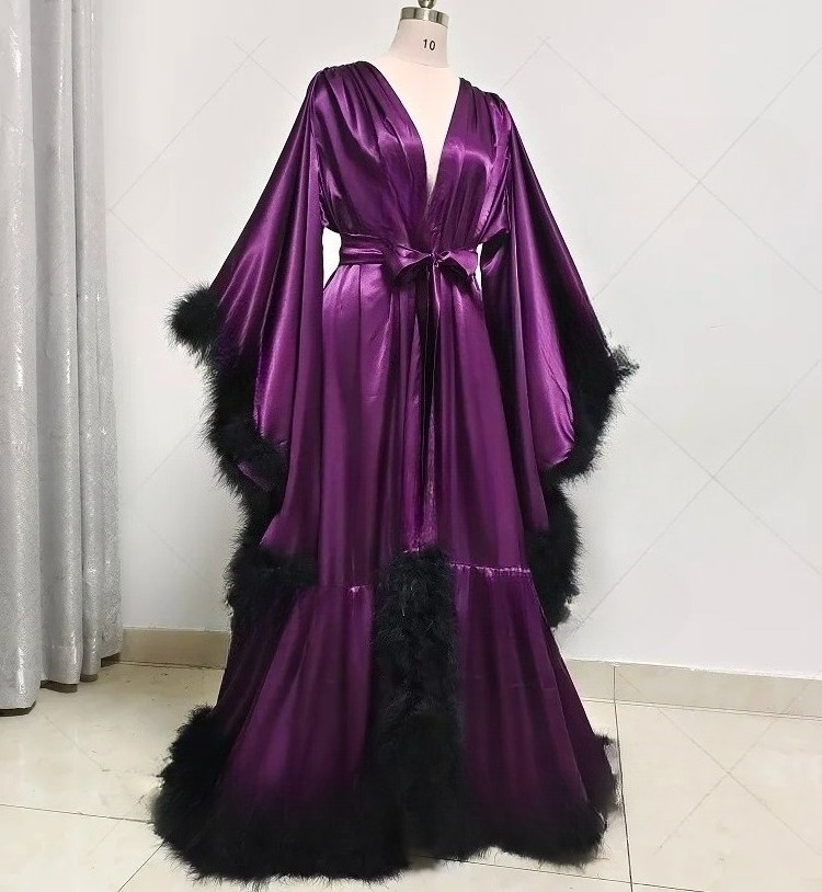 Customized Bathrobe for Women  - Robe Silk Women 评论和价格