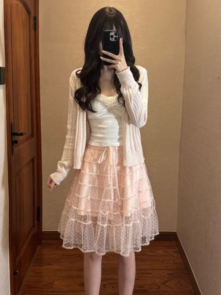 Korean Fashion Slim Fit White  - Cami Top Lace 评论和价格