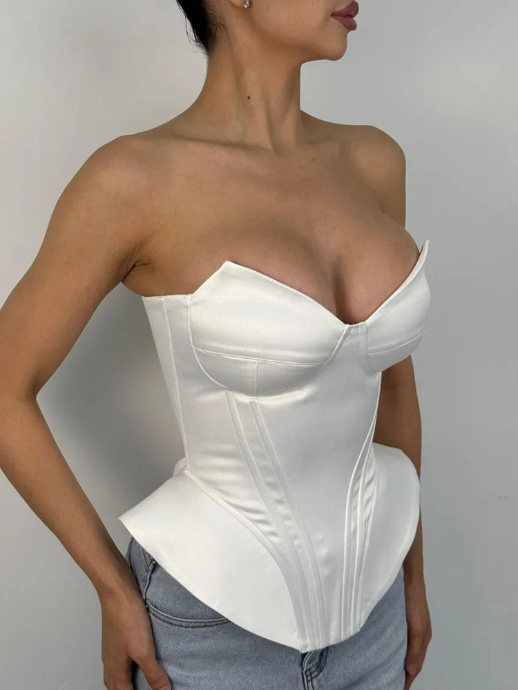BKQU Sexy Fishbone Strapless C - Corset Waist Cinch 评论和价格