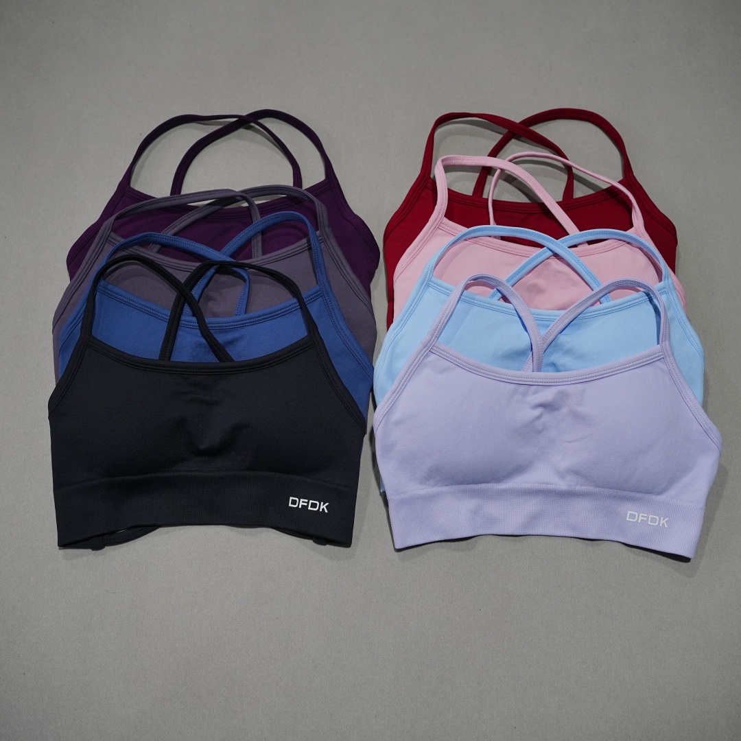 DFDK Ribbed Seamless Cross Bac - Push Up Bra Padded 评论和价格