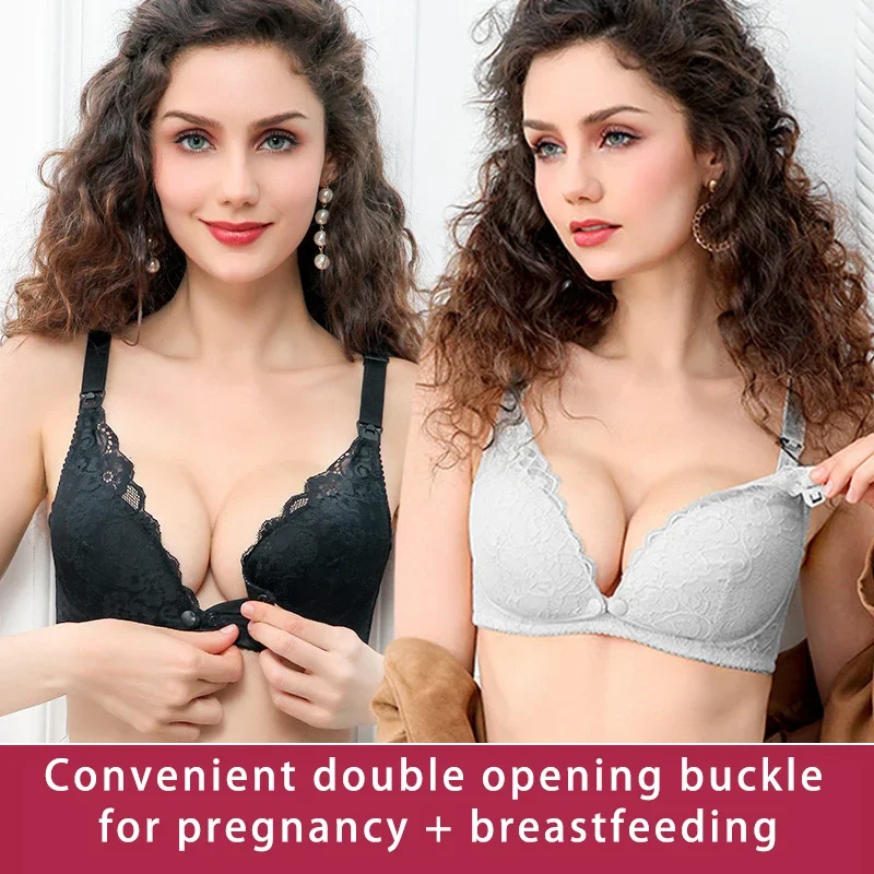 Maternity Lace Trim Nursing Br - Nursing Bra Sleep 评论和价格