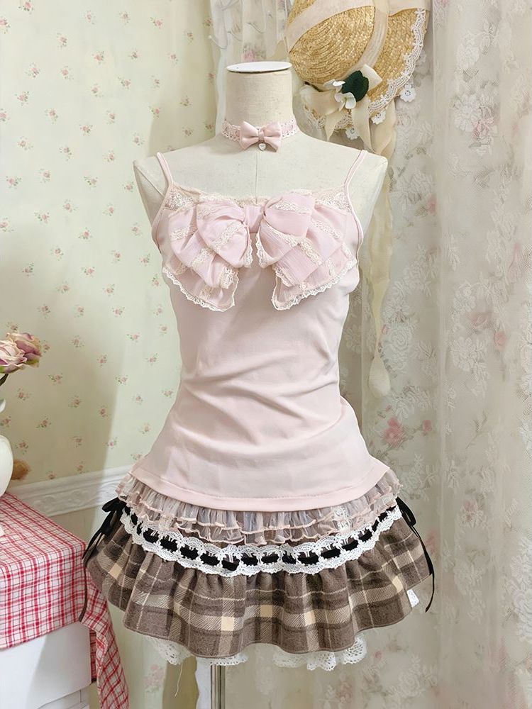 Japanese Sweet Three Piece Set - Cami Top Lace 评论和价格
