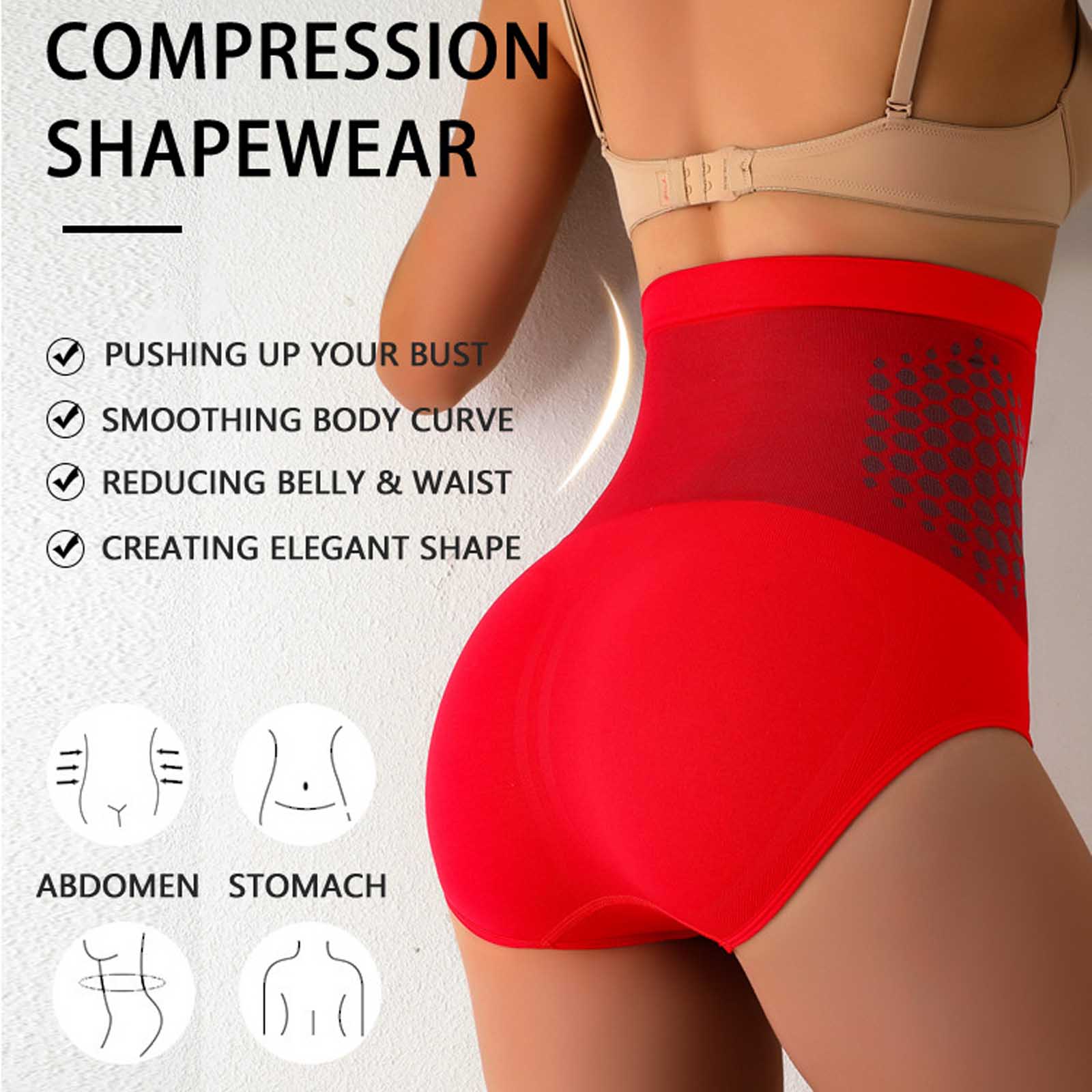High Waist Tummy Control Shape - Seamless Underwear Women 评论和价格